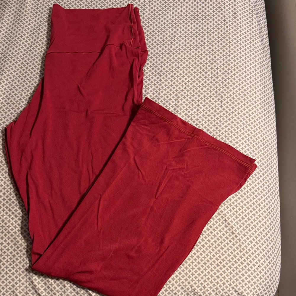 Aerie Women's Vibrant Red Flare Pants